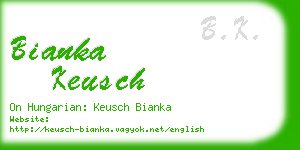 bianka keusch business card